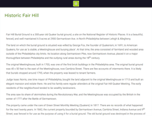Tablet Screenshot of historicfairhill.org